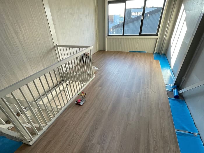 Trapgat met vloer in aanleg